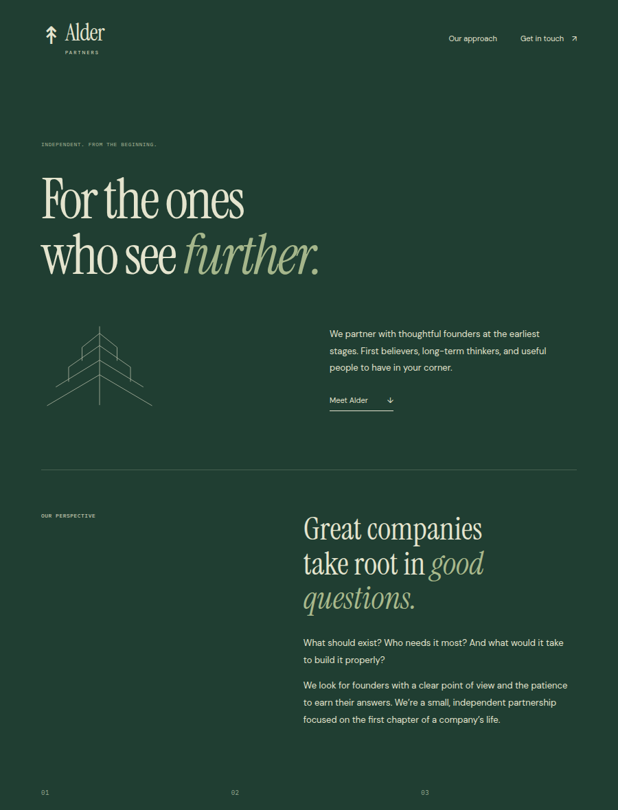 Screenshot of Alder Partners